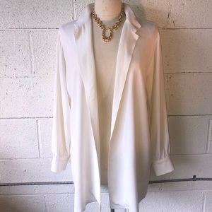 Vntg Saint Laurent open blazer missing one button